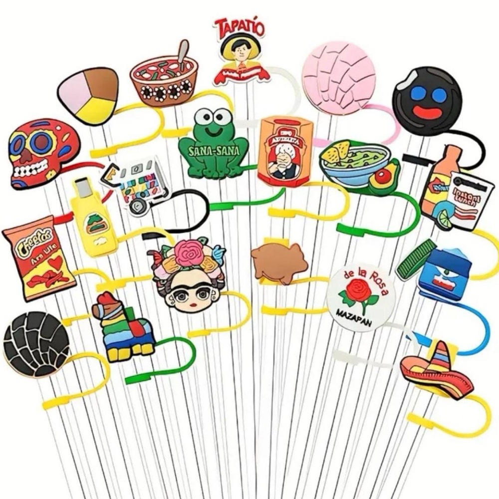 Cartoon Straw Lids